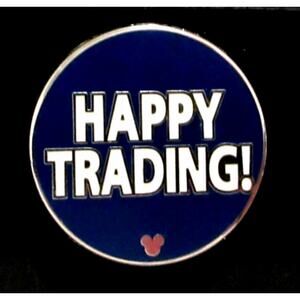 WDW 2010 Hidden Mickey Series Pin Trading Phrases Happy Trading Disney Pin